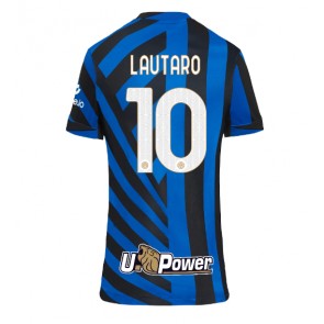 Inter Milan Lautaro Martinez #10 Replika Hjemmebanetrøje Dame 2024-25 Kortærmet